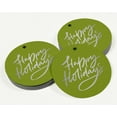 thumbnail image 3 of Inkdotpot Pack Of 100 Happy Holiday Favor Paper Tags Craft Real Silver Foil Hang Tags, 3 of 7