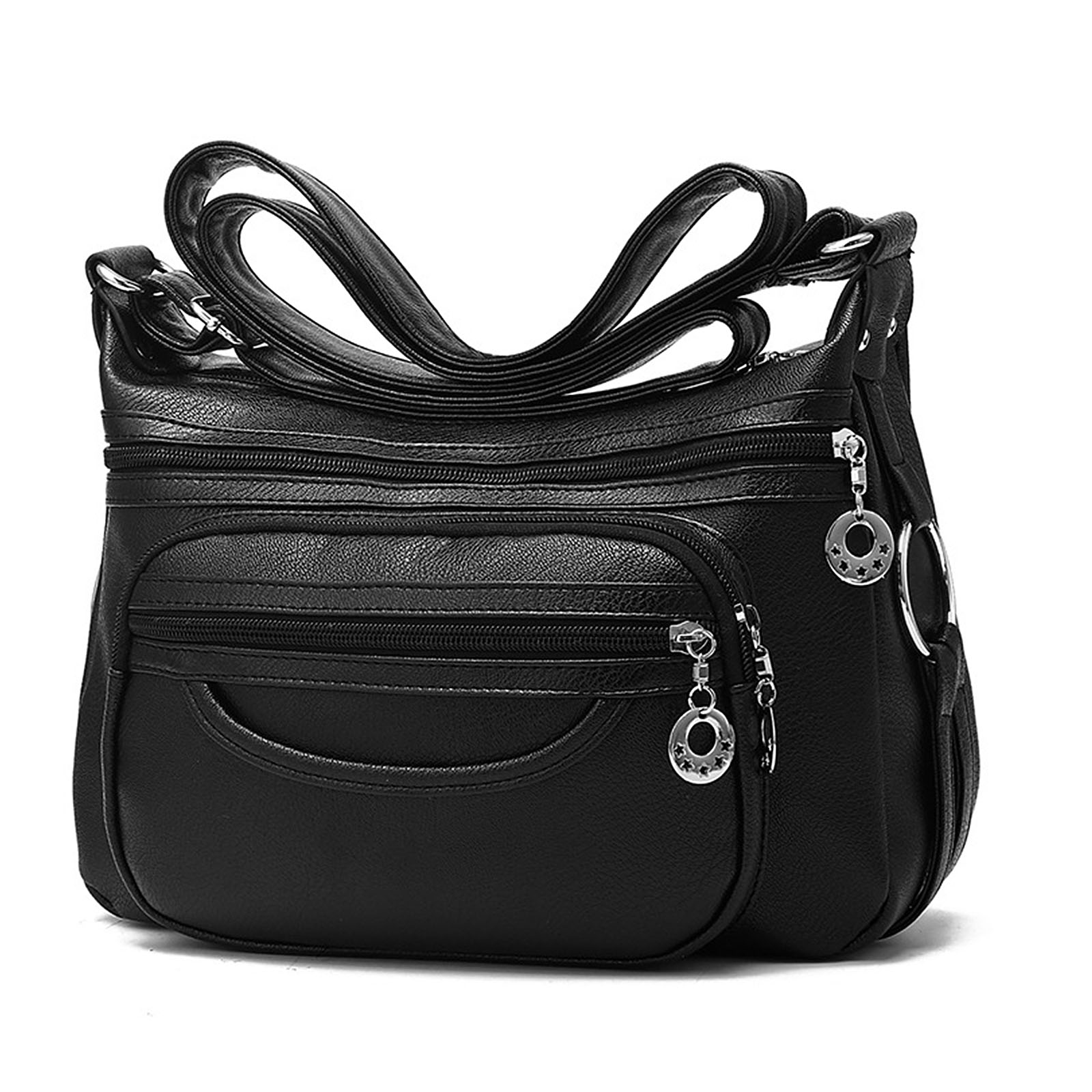 Nausy Women Crossbody Bag Leather Handbag Pocketbook Lightweight Shoulder Purse