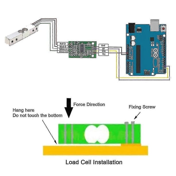 2 Sets Digital Load Cell W Sensor Electronic Kit Scale + Hx711 Weighing Ad Module (10kg)