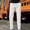 thumbnail image 2 of XINPING Black Work Pants Men Loose Fit Classic Casual Pants Elastic Waist Athletic Pant for Workout, Jogging, Running, 2 of 9