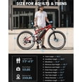 thumbnail image 3 of Actbest 27.5" Electric Bike for Adults, 21-Speed, 500W Motor, 48V 10.4Ah, Full Suspension, Long Range, Mountain Ebike for Man Teens, 3 of 8
