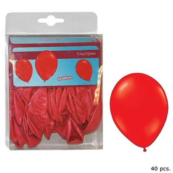 Balloon-Latex-Red-10"-40 pcs