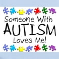 thumbnail image 2 of CafePress - Someone With Autism Loves Me Infant Bodysuit - Baby Light Bodysuit, Size Newborn - 24 Months, 2 of 4