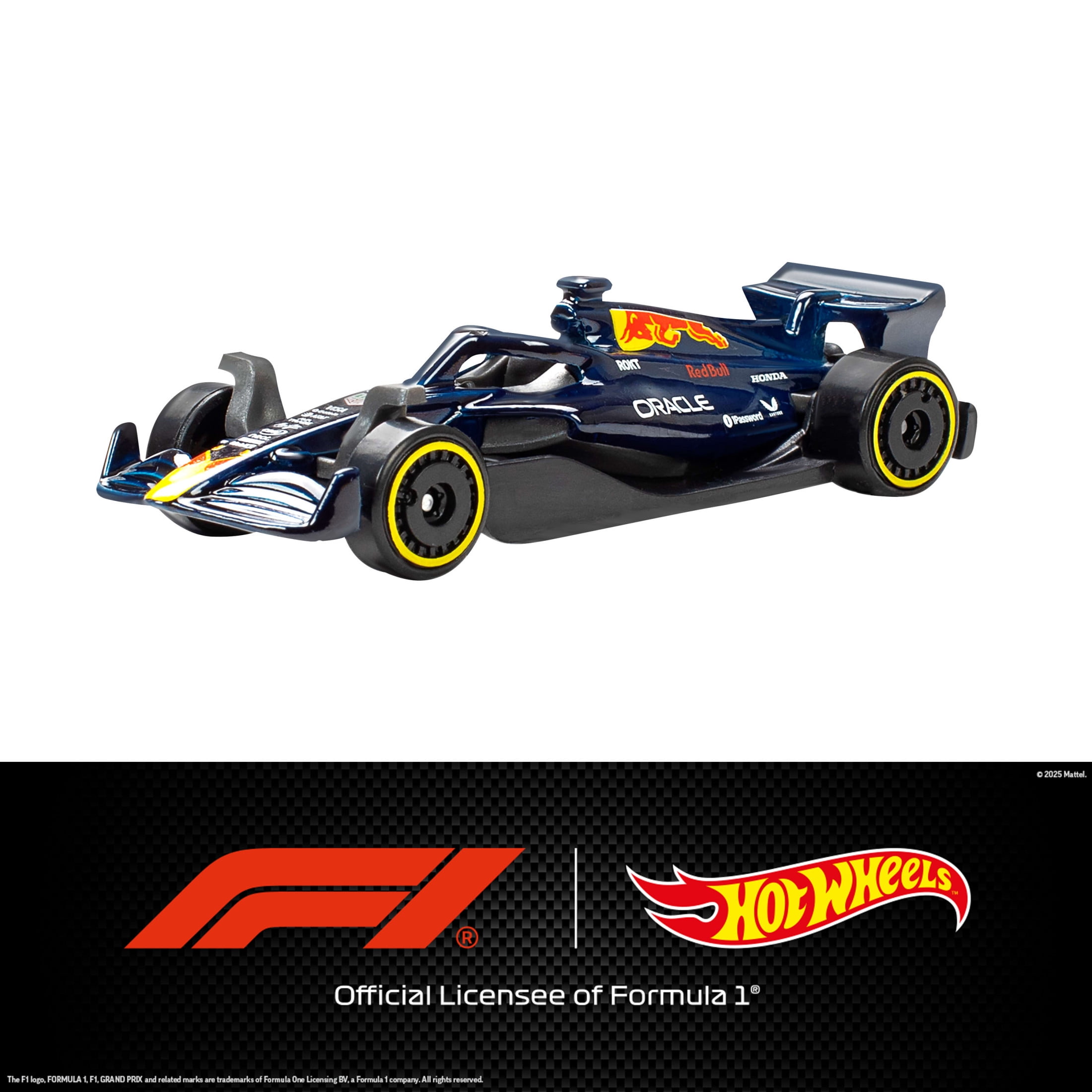 Hot Wheels Formula 1 Racing Cars 5-Pack, Set of 5 Die-Cast Toy F1 Cars in 1:64 Scale, Collectible
