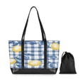 thumbnail image 7 of FORMRS Canvas Laptop Tote Bag for Women with 15.6" Computer Compartments Shoulder Handbag, Light Lemon, 7 of 7