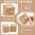 thumbnail image 4 of Colorful 16 PCS Corrugated Cardboard Box 2.76x2.76x2.76 Inch Square Kraft Folding Box with Lid Jewelry Mini Cardboard Box for Gift Packing Shipping and Storage, 4 of 6