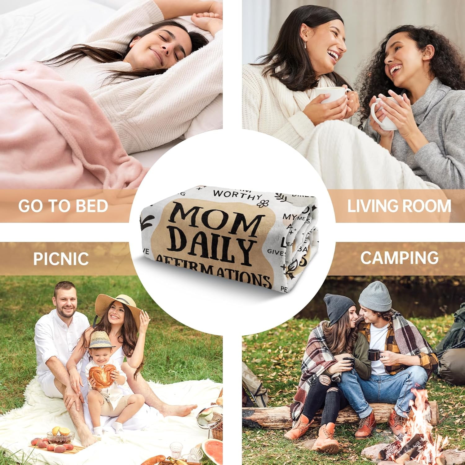 New Mom Gifts for Women Blanket, Postpartum Gender Reveal Mothers Day Birthday Gifts for Girl, Boy Mom