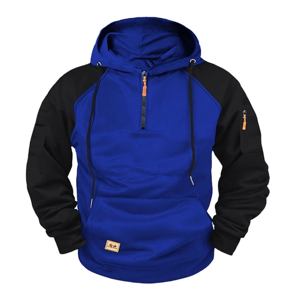 WILLBEST Sudadera con Capucha y Cremallera para Hombre, Forrada De Invierno, Informal, Holgada, para Otoño y Clima Frío. XXXGrande
