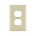 thumbnail image 1 of Wallplate Leviton 80503-I, receptáculo para dispositivos dúplex de 1 elemento, color marfil, 1 of 1