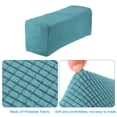 thumbnail image 4 of Unique Bargains 2pcs Stretch Armrest Covers, Couch Arm Covers with Twist Pin, Protector Slipcovers for Chairs Sofa Light Blue, 4 of 7