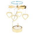 thumbnail image 4 of Soporte Giratoria Viento Candlestick Carousel Candeler Metal para La Navidad Valentín Día Fiesta Teal, 4 of 9