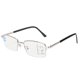 thumbnail image 4 of Metal Multifocal Fatigue Relief Reading Glasses Anti Blue Rays Presbyopic Glasses350 Silver, 4 of 5