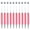 Candy Watermelon Red, variant on Giaone 10 Pcs/Set Beadable Ballpoint Pen 1.0mm Multicolor Bead Pen Black Ink Pen