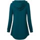 thumbnail image 5 of Gibobby Playeras Deportivas Blusas sexys con cuello en V para mujer, blusas tipo túnica con capucha de manga larga, suéter con botones, sudadera con capucha, sudaderas suaves y cálidas（Aqua， M), 5 of 5