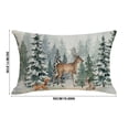 thumbnail image 4 of AYktou 20×12 Inch Christmas Pillow Covers, Soft Breathable Rectangular Throw Pillow Cases, Xmas Sofa Cushion Cover Holiday Winter Pillowcase for Bedroom Office Indoor Home Christmas Decor, 4 of 7