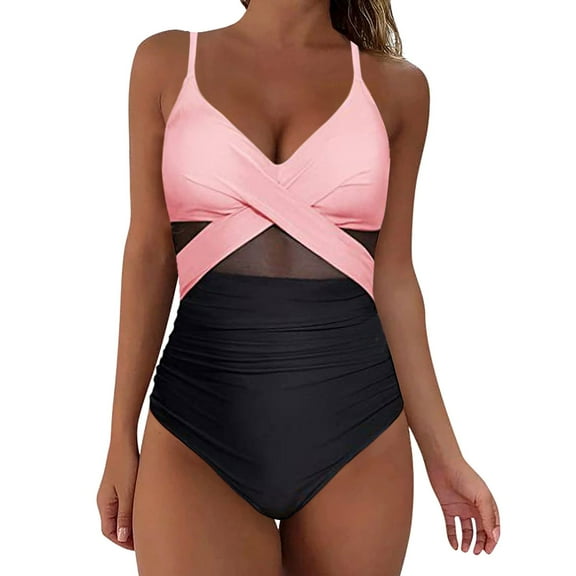 adviicd Sexy One Piece Swimsuit for Women - Push Up Bathing Suit Full Coverage Slimming Swimwear (D,XL)