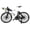 White, variant on YAHHU Finger Mountain Bike Alloy Mini Bicycle Model for Home Desk Workplace Office Decoration Gifts White 8.66 inches / 22 cm Collectible Toy for Kids and Adults Easy to Assemble Display Piece