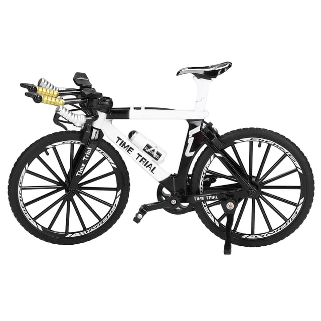 Mini Modèle, Jouet de Vélo Mini en Alliage Inaltérable pour Décoration pour Bureau pour Lieu de Travail Blanc