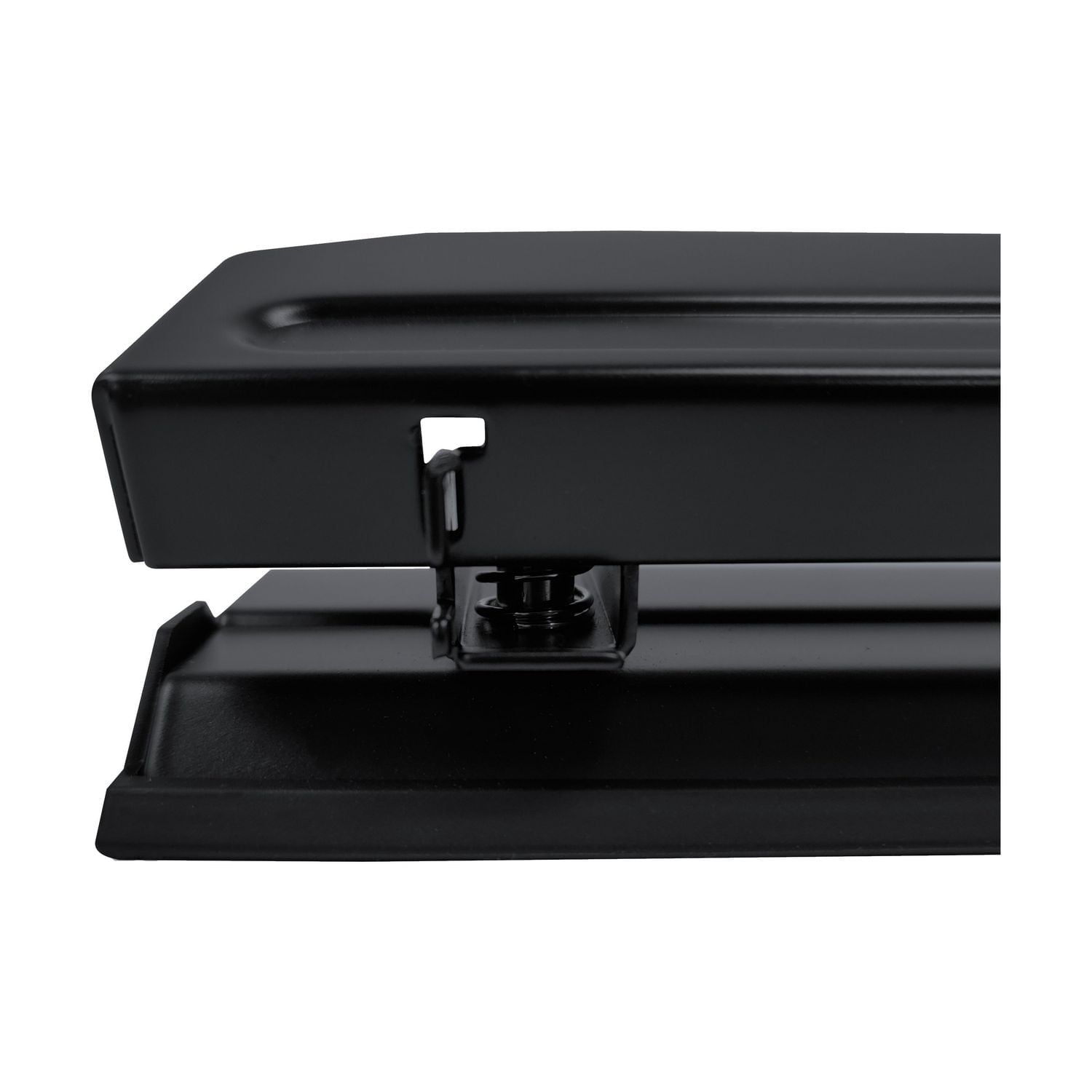 Merangue Adjustable Steel 3-Hole Punch, Black