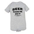 thumbnail image 1 of PleaseMeTees™ Baby Beer Made Me Do It Whiskey Drinking Alcohol Jumpsuit, 1 of 1