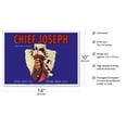 thumbnail image 2 of Chief Joseph Apples - Ryan Fruit Company - Washington State - Vintage Fruit Crate Label c.1915 - Master Art Print 10in x 14in, 2 of 4