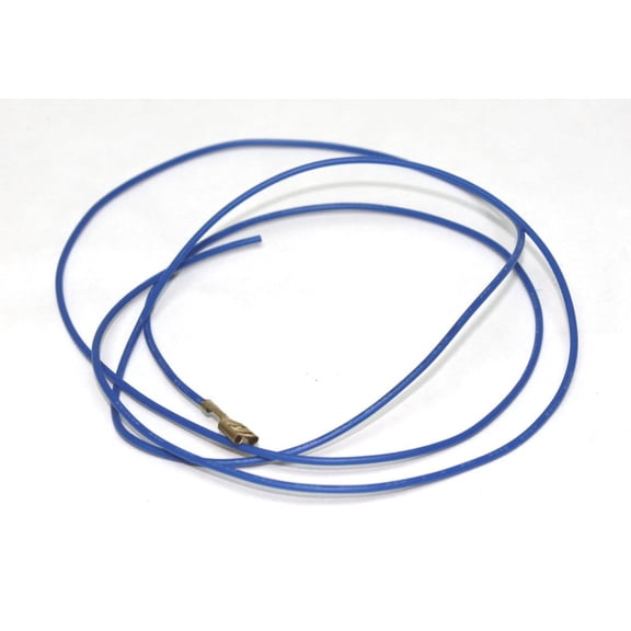 22 AWG stranded hook up wire with .187 quick connect, 3 feet, Blue