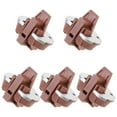 thumbnail image 4 of Troglfold drawer replacement parts 5 Sets Drawer Guides Stop Kit Drawer Slides Track Stoppers Drawer Replacement Parts,2.2"X1.38"X0.59", 4 of 10