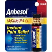 Anbesol Pain Relief, Instant, Maximum Strength, Liquid .41 oz