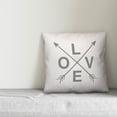 thumbnail image 2 of Creative Products Love Arrows 16x16 Spun Poly Pillow, 2 of 2
