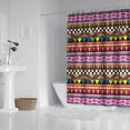 thumbnail image 2 of Boho Floral Shower Curtain 72x72 Inches - Tropical Leaves, Vintage Botanical Print, Waterproof Fabric for Chic Bathroom Decor, Modern Farmhouse & Bohemian Style, 2 of 5