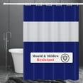 thumbnail image 6 of JUPA Place Waterproof Bohemian  PEVA Plastic Spliced Shower Curtain- Machine Washable Farmhouse  PEVA Shower Curtain - Lightweight Shower Liner Curtain for Bathroom - Hotel Quality - 72 X 72 inches, 6 of 8