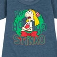 thumbnail image 3 of Hey Arnold! - Ho Ho Ho Stinkos - Toddler And Youth Girls Fleece Dress, 3 of 5