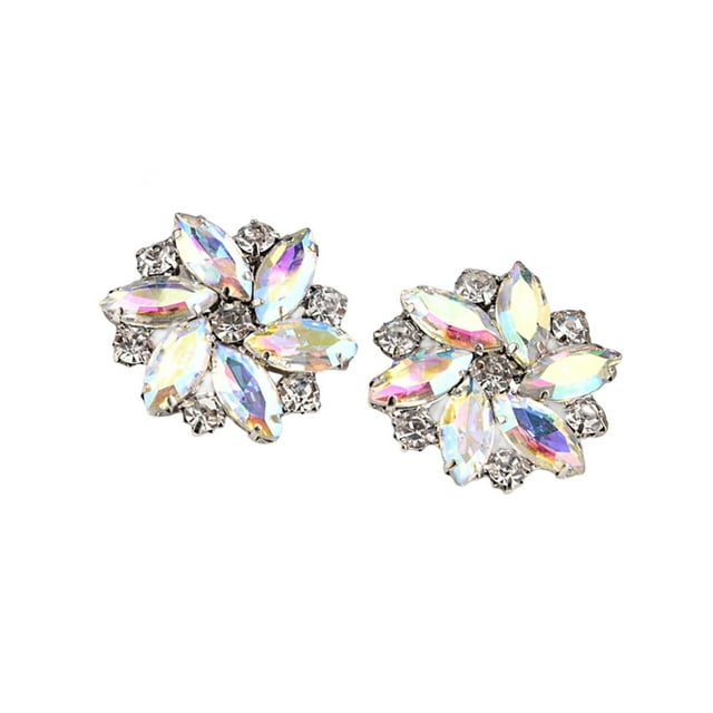 2Pcs Rhinestone Shoe Clips Jewelry patch Decoration Bridal Shoe Crystal Shoe Buckle Wedding Dress Diamond