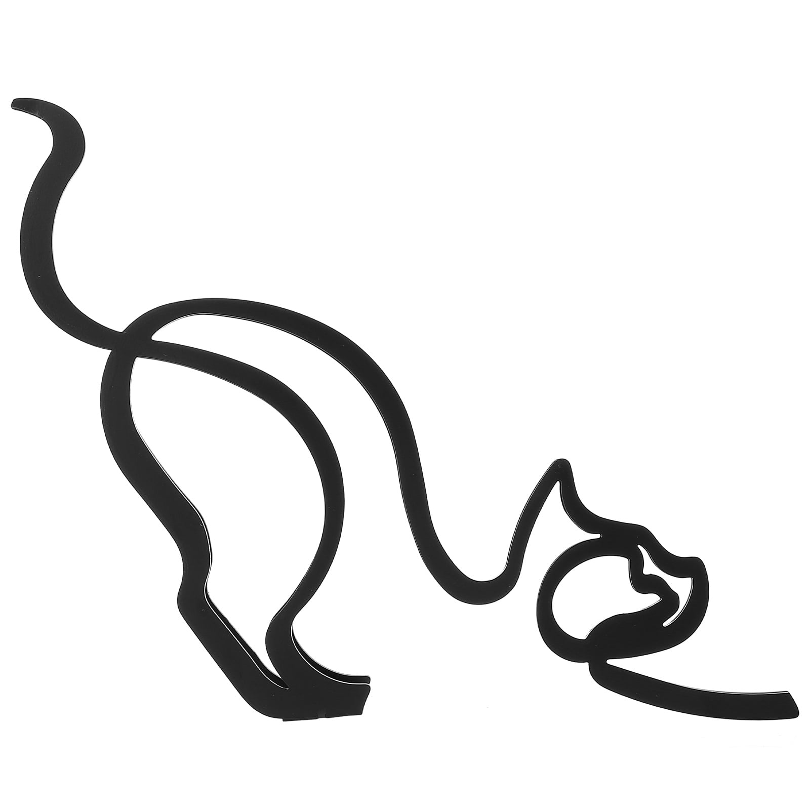 Iron Dog Art Sculpture Metal Figurine Cat Animal Desktop Model Modern Crafts Pet Gifts Housewarming Ornament Decoration