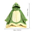thumbnail image 2 of Womens Halloween Graphic Hoodies Halloween Cosplay Bat Cape Soft Wearable Blanket Hoodie for Women, 2 of 3