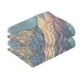 thumbnail image 3 of joogoo 2 PCs Hand Towels Sets Owl Mandala Bohemia Cotton Face Towel Bathroom Decorative, 3 of 7