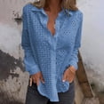 thumbnail image 2 of Women's Lace Embroidered Blouse Long Sleeve Button Up Fashion Hollow Detail Shirt, 2 of 6