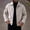 Beige, variant on Bomber Jacket Men Sevevn Men's Solid Color Long Sleeved Turndown Collar Woolen Button Outwear Jackets