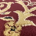 thumbnail image 4 of Luxe Weavers Oriental Floral Medallion Burgundy 8ft Round Area Rug, Indoor Carpet, 4 of 8
