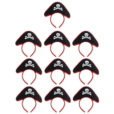 

10pcs Pirate Skull Hair Festival Headdress Kids Headband Party Headwear