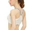 thumbnail image 3 of Women's Seamless Wirefree Racerback Straps Seamless Letter Yoga Sports Bra, 3 of 4