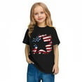 thumbnail image 6 of Jinhomg Boys Girls Graphic T Shirts Casual Short Sleeve America Flag Tees Lightweight Comfy Cotton Crew Neck Tops 4th of July Patriotic Outfit Black 4 Years, 6 of 9