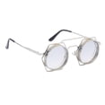 thumbnail image 4 of Retro Steampunk Protección Moda libre Sombrillas Ronda Bloqueo Vintage metal para hombres unisex Blanco Macarena gafas de sol steampunk, 4 of 7