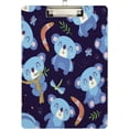 thumbnail image 2 of GZHJMY Cartoon Koala Blue Clipboard,Standard A4 Letter Size Hardboard Office Clipboards with Low Profile Clip for Classrooms, Offices,Students-Silver Clip24 Whiteboard Clipboards, 2 of 7