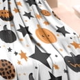 thumbnail image 3 of Halloween Pumpkin Star Pattern Blanket,Comfortable Soft Lamb Wool Throw Blanket,All Season,Warm Lightweight Blankets for Sofa Bed Couch Living Room Chair,30"x40", 3 of 4