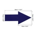 thumbnail image 2 of Unique Bargains Directional Arrow Sticker, 12' PVC Arrow Removable Adhesive Decals for Wall Floor Marking, Dark Blue, 24Pack, 2 of 6