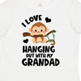 thumbnail image 4 of Inktastic Monkey I Love Hanging out with My Grandad Boys or Girls Toddler T-Shirt, 4 of 5