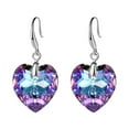 thumbnail image 2 of Xihbxyly Pendientes de Corazón de Melocotón, Elegante Diseño de Estrella, Acabado Brillante de Diamante, Perfectos para Uso Diario, Regalos para Cumpleaños, Aniversarios y Bodas, Accesorios Elegantes, 2 of 2