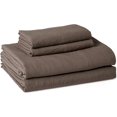 thumbnail image 1 of Brushed Microfiber Sheet Set, Extra Soft with Natural Texture, 4-Piece, King, Brown, 1 of 10