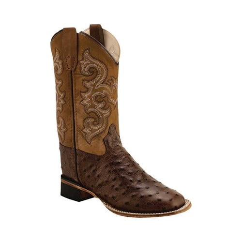Old West Children's Faux Ostrich Print Boots